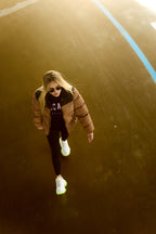 Insydde brown cropped down jacket
